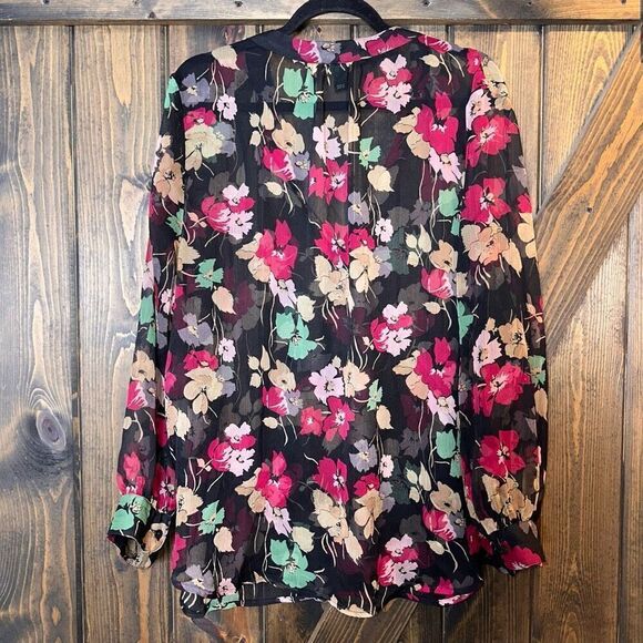 Lauren Ralph Lauren Floral Print Sheer Top - Picture 2 of 3